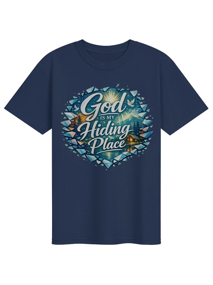 God Is My Hiding Place – Christian Faith Graphic T-Shirt product image (2)
