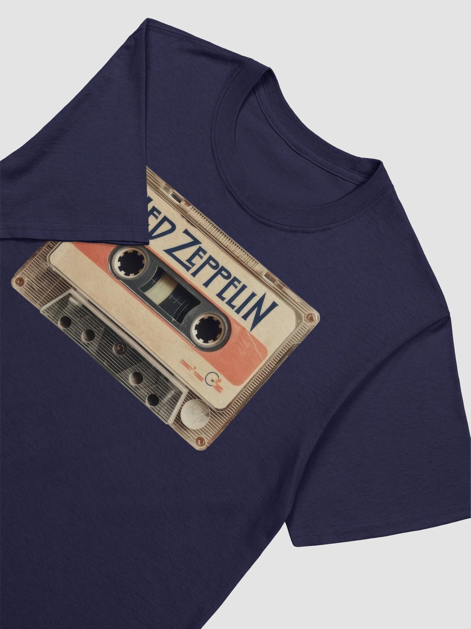 Led Zeppelin Cassette Tape T-Shirt | Vintage Rock Retro Music Graphic Tee product image (5)