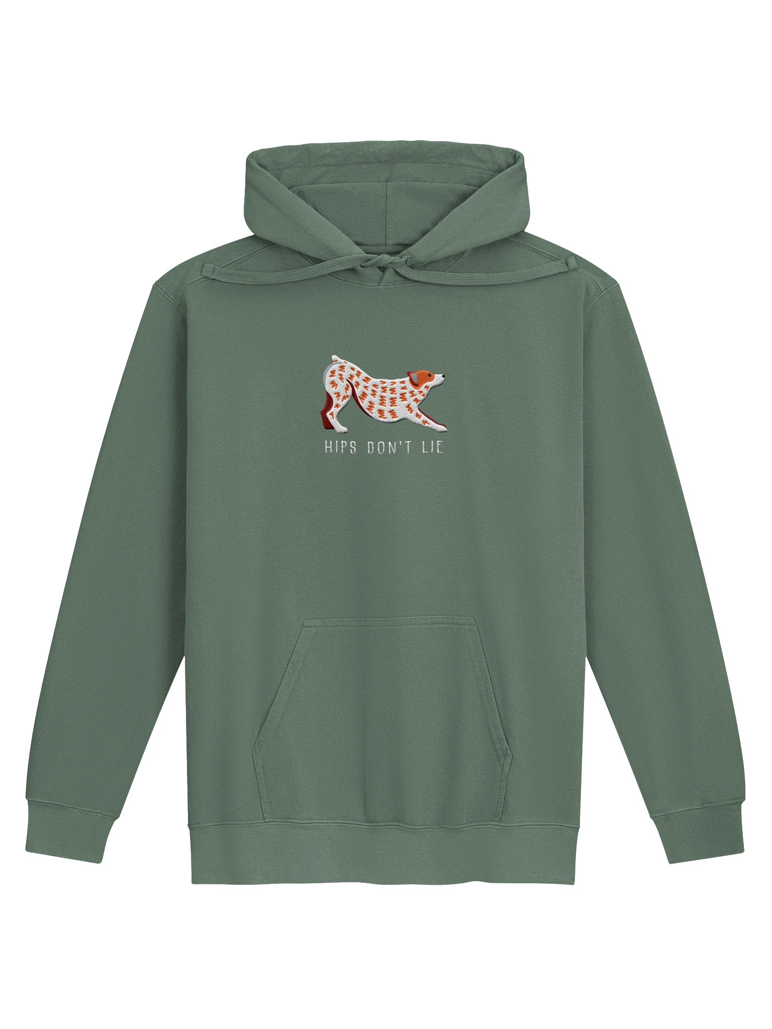Hips Don't Lie Premium Hoodie (Embroidered) of an Australian Cattle Dog(Red Heeler) product image (9)