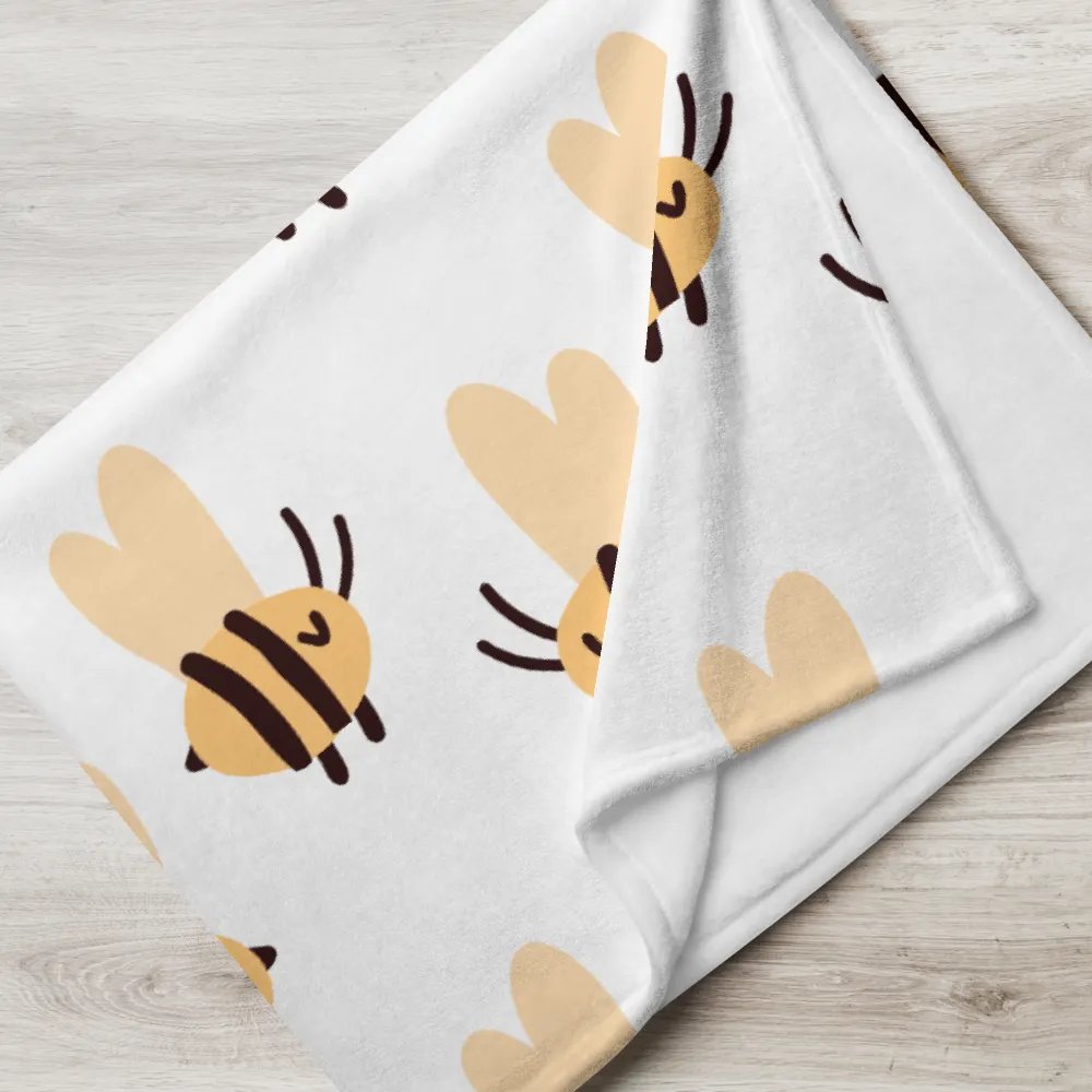 bee cozy blanket product image (4)
