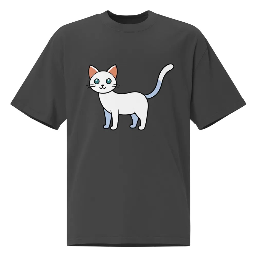 Whiskered Feline Dreams Oversized Tee product image (1)