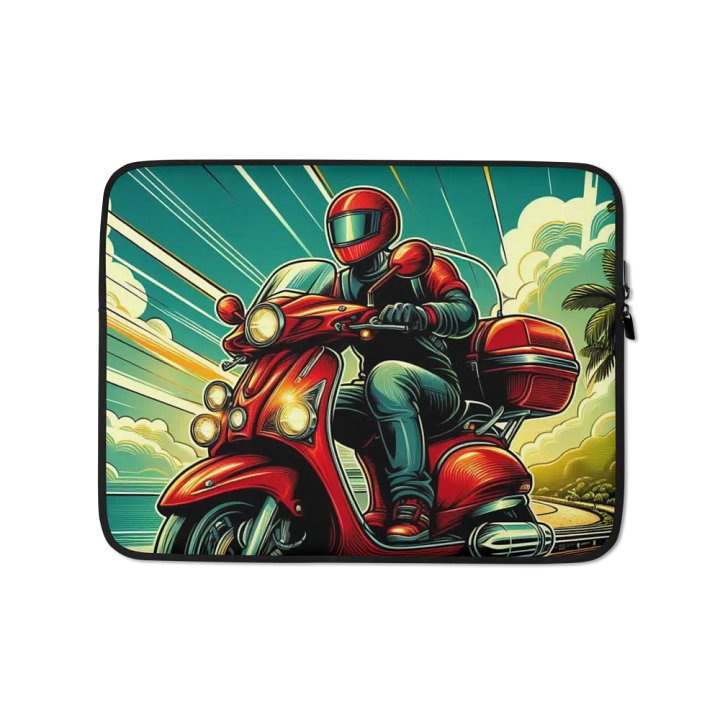 Speedy Scooter Adventure Laptop Sleeve product image (1)