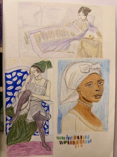 Did more coloring of my master studies….cant wait to do more it was so much fun! #traditionalartist #sketches #masterstudies ...