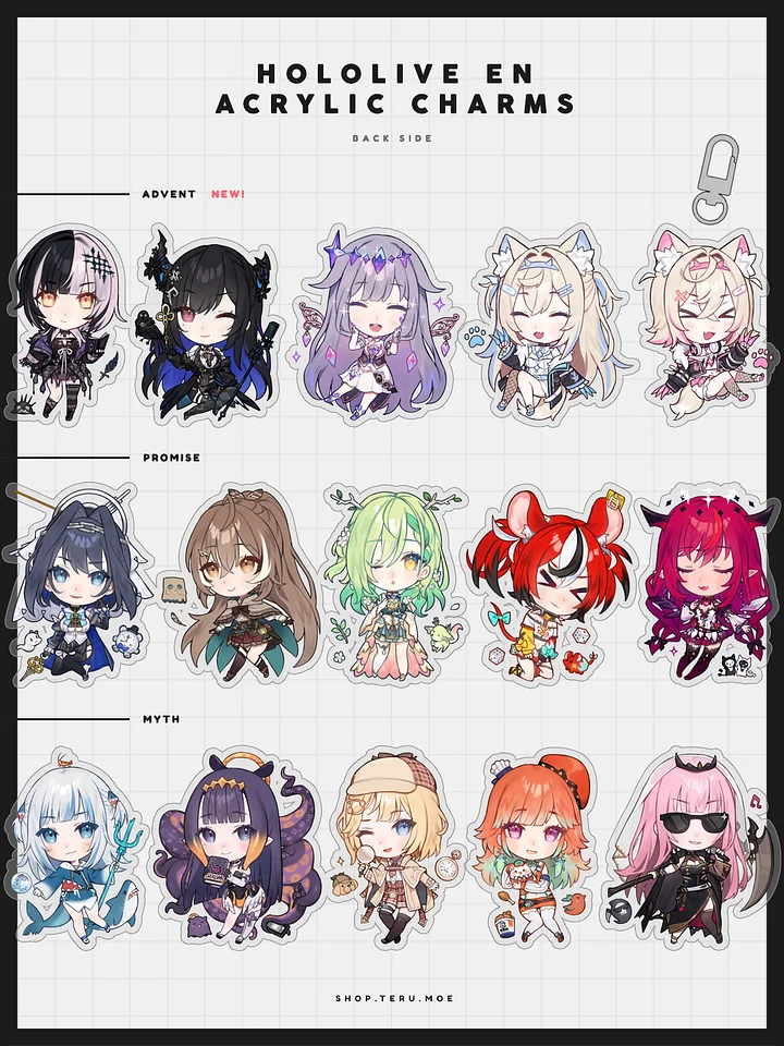 Hololive EN Acrylic Charms product image (2)