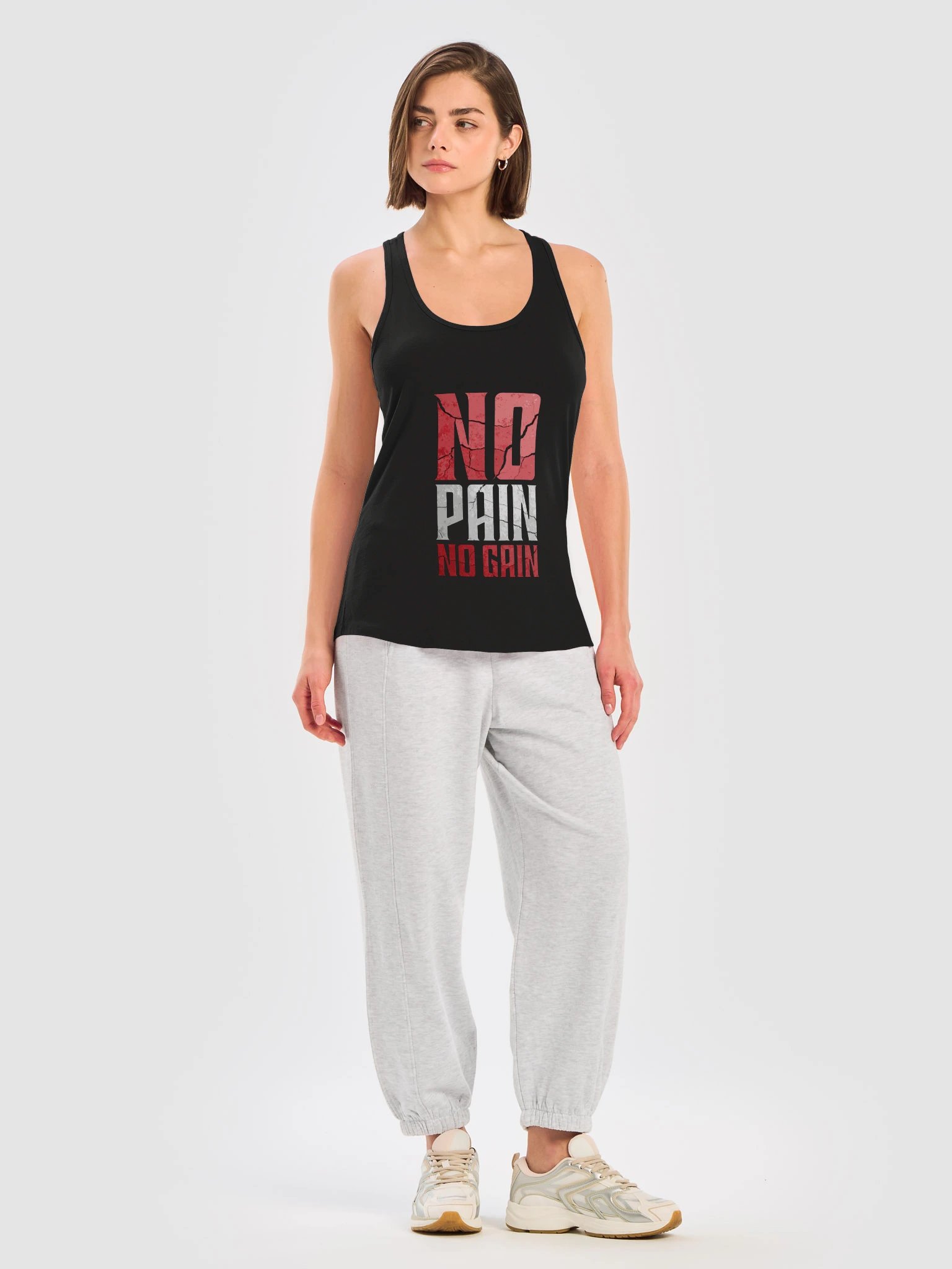 No Pain No Gain Women's Racerback Tank Top – Gym Workout Tank product image (13)