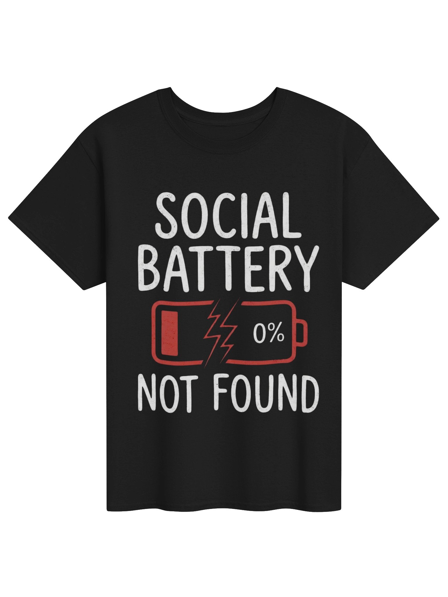 🔋 SOCIAL BATTERY 0% — NOT FOUND 📴 product image (1)
