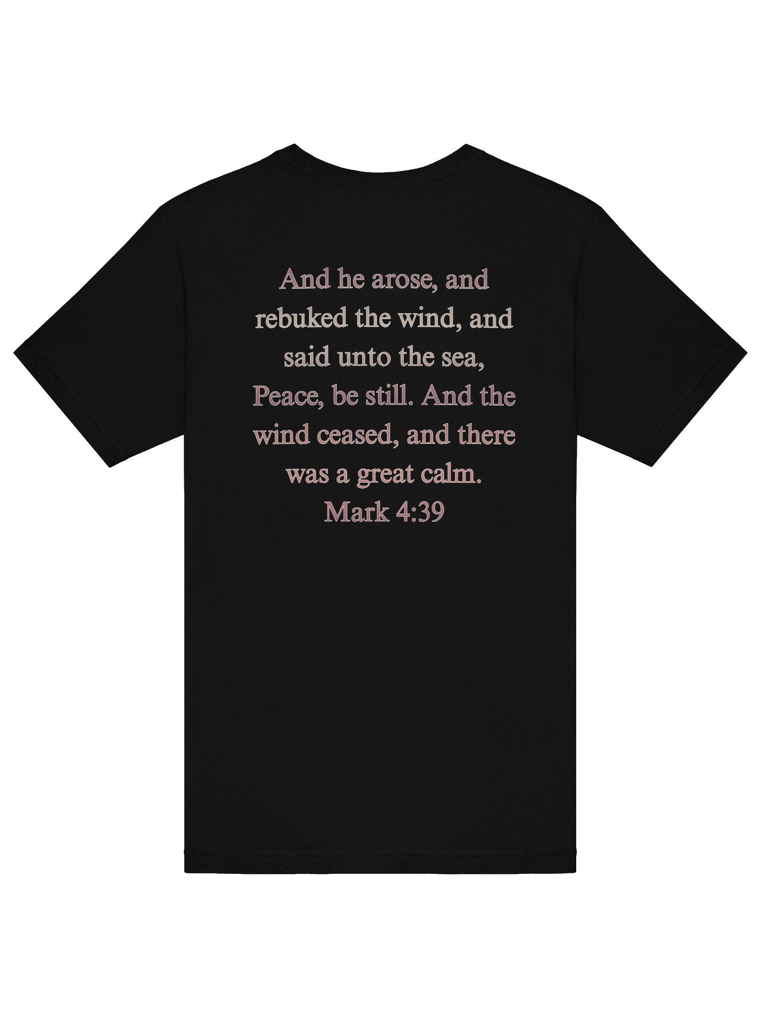 Peace Be Still Mark 4:39 Iconic Logo T-Shirt product image (6)