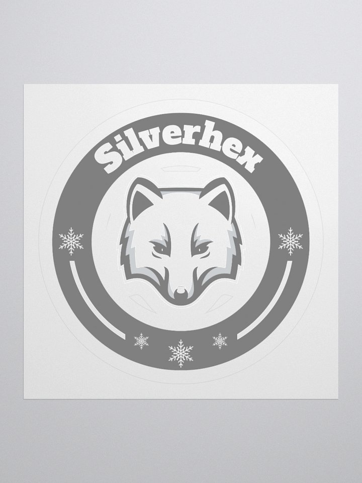 Snowy Fox Kiss Cut Stickers product image (1)