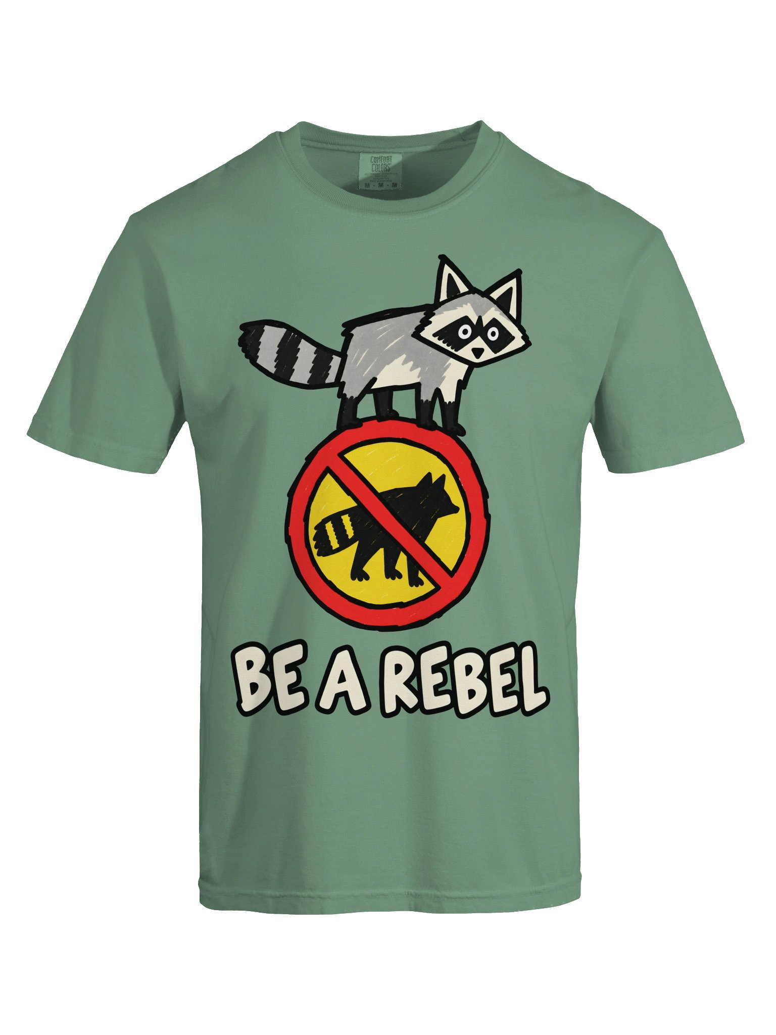 Be a Rebel Raccoon Heavyweight Graphic Tee product image (9)