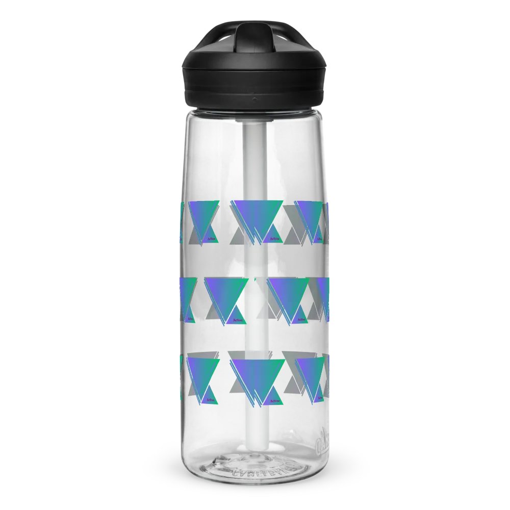 Gradient Triangles Sports Water Bottle product image (6)