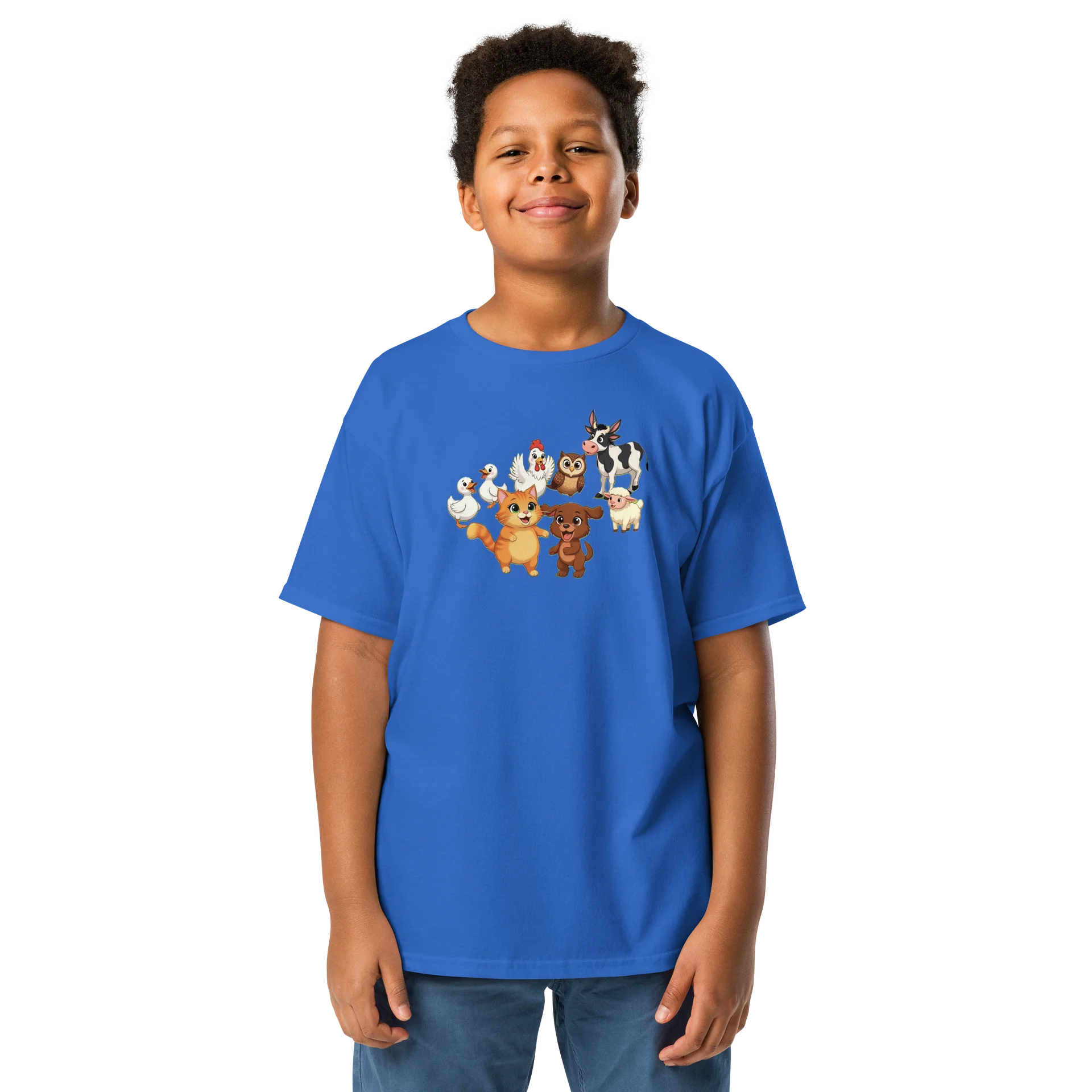 Cute Cartoon Farm Animals Youth Tee product image (1)