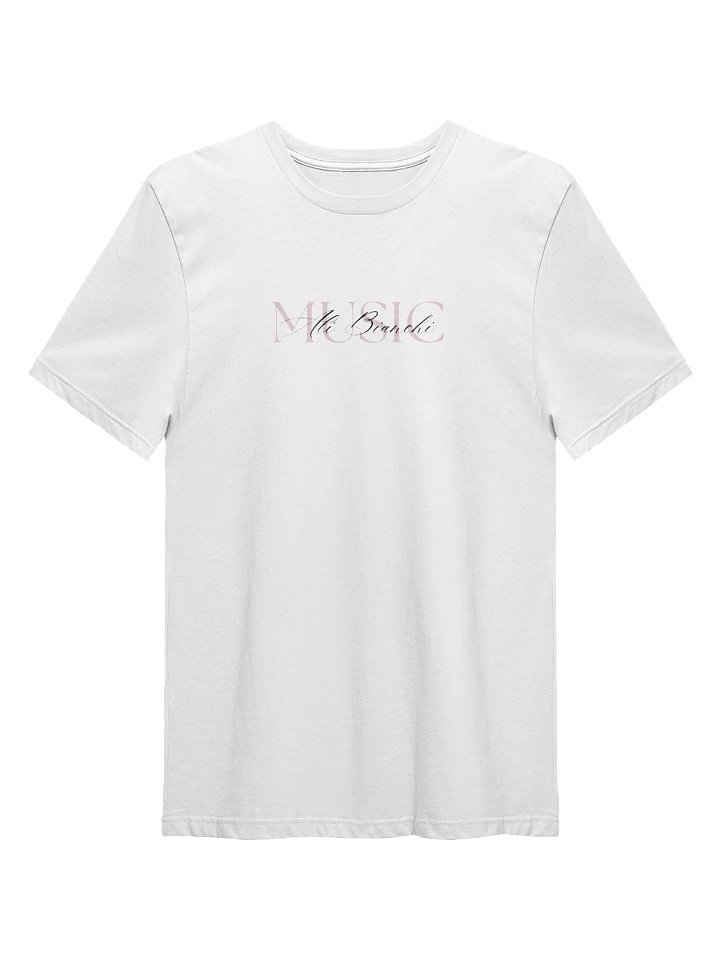 Ali Bianchi Music T-Shirt White/Pink T-Shirt product image (1)