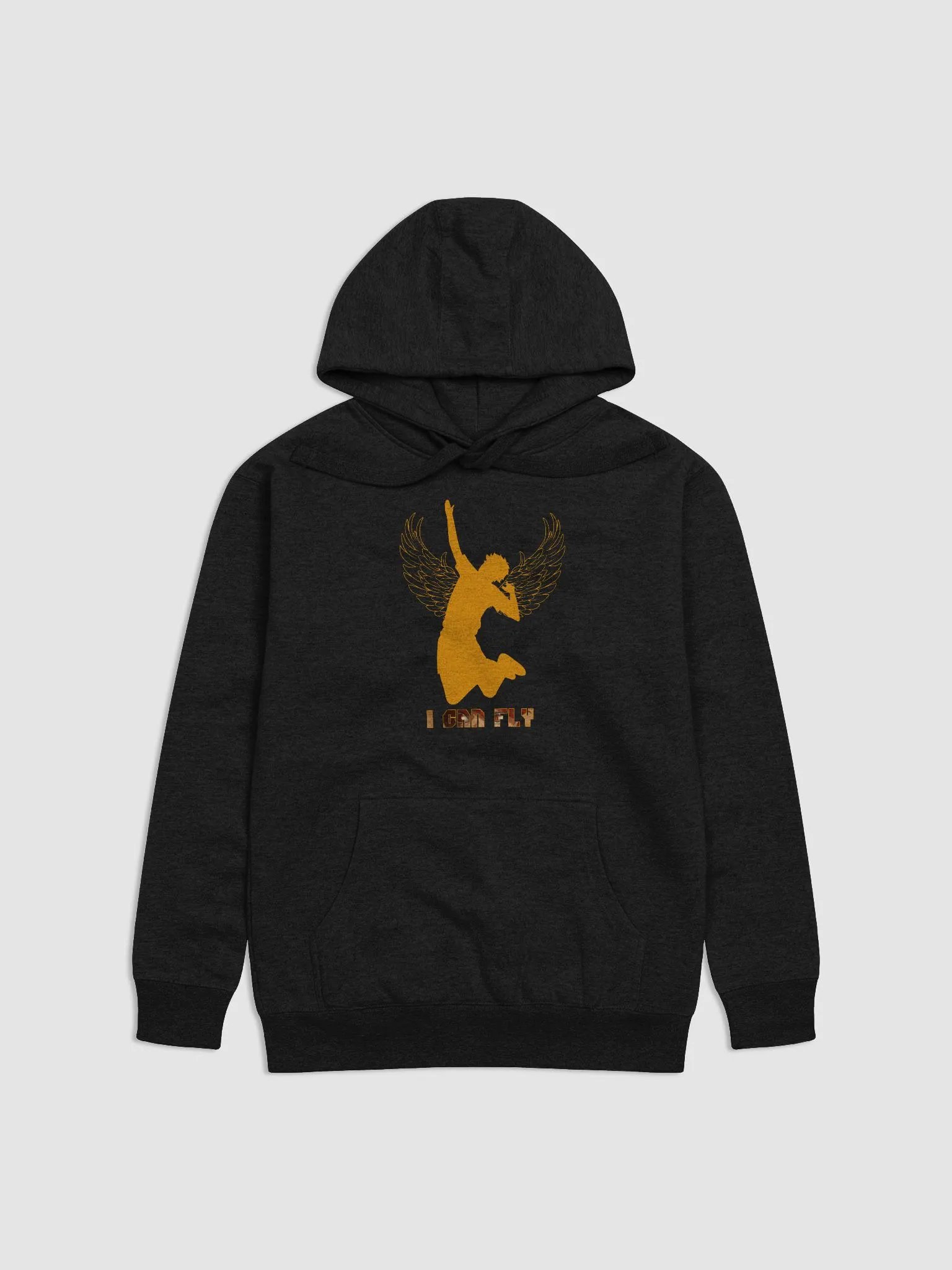 Hinata's Eyes 'I Can Fly' Black Hoodie- Front product image (1)