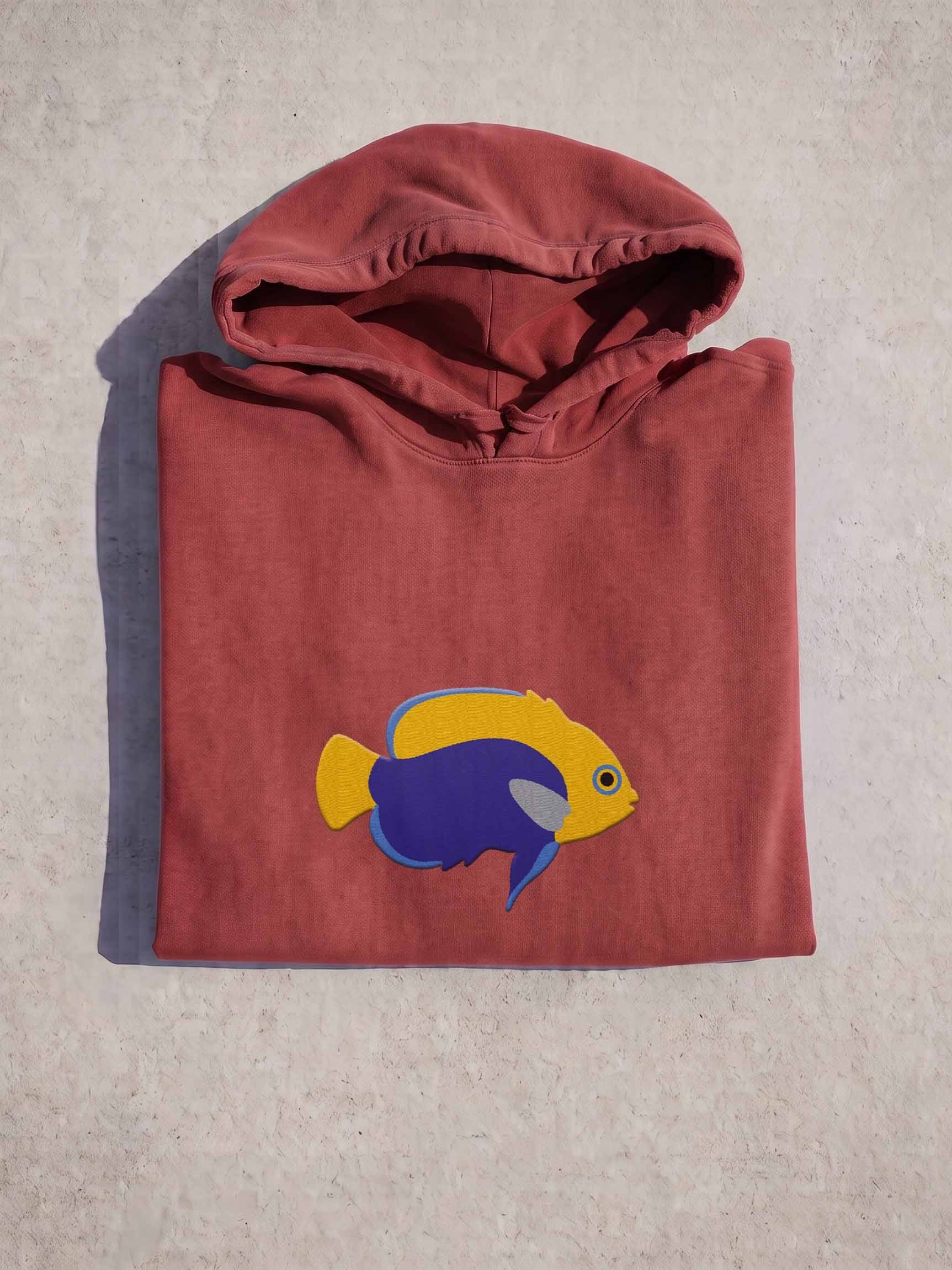 Flameback Angelfish Premium Hooded Sweatshirt (Embroidered) for Reef and Marine Aquarium Lovers product image (1)