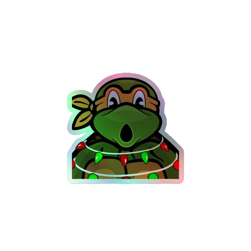 Uh Oh Lights Holographic Sticker Mikey product image (1)