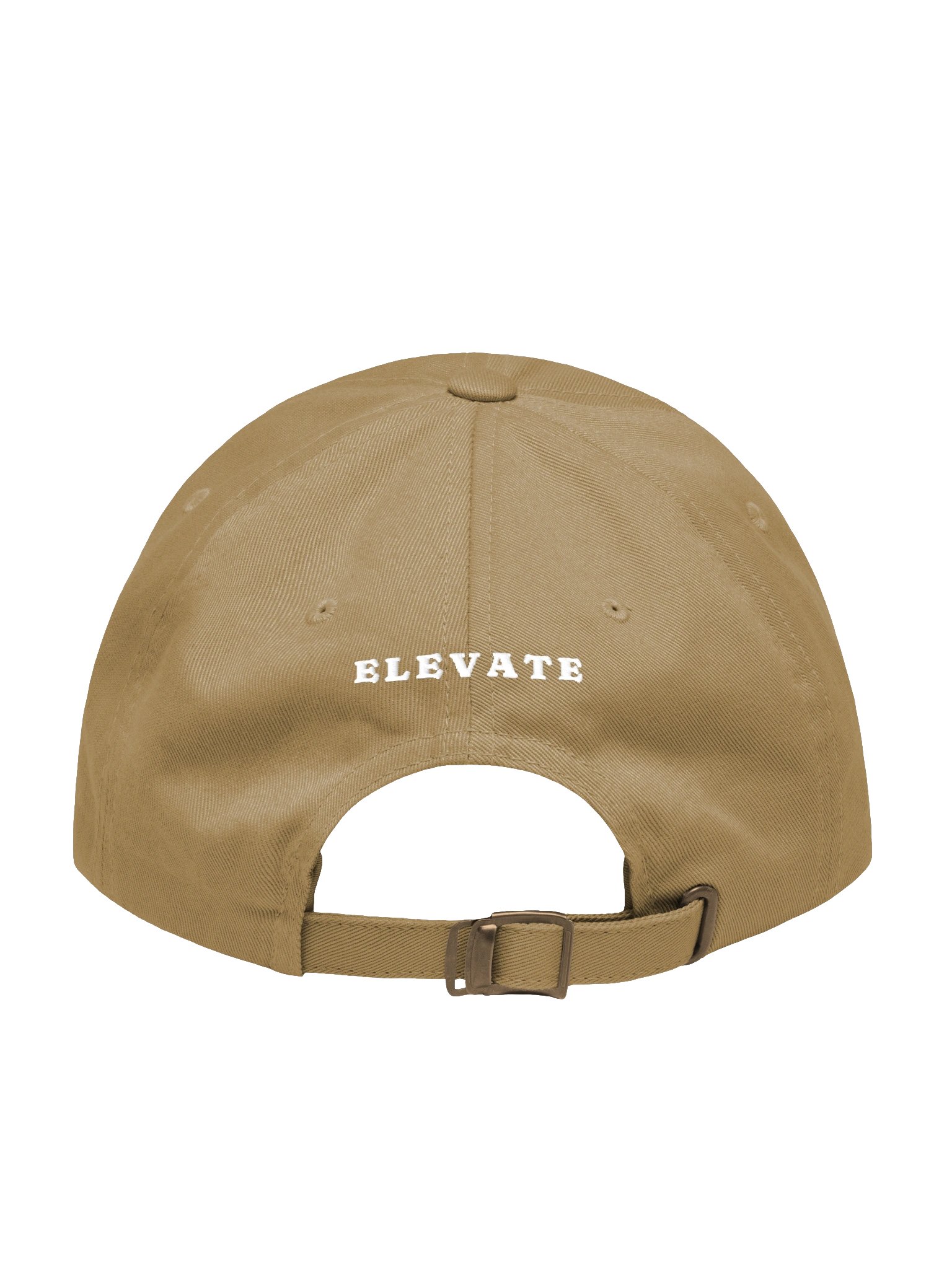 The Round Dad Hat (Khaki, White Logo) product image (2)