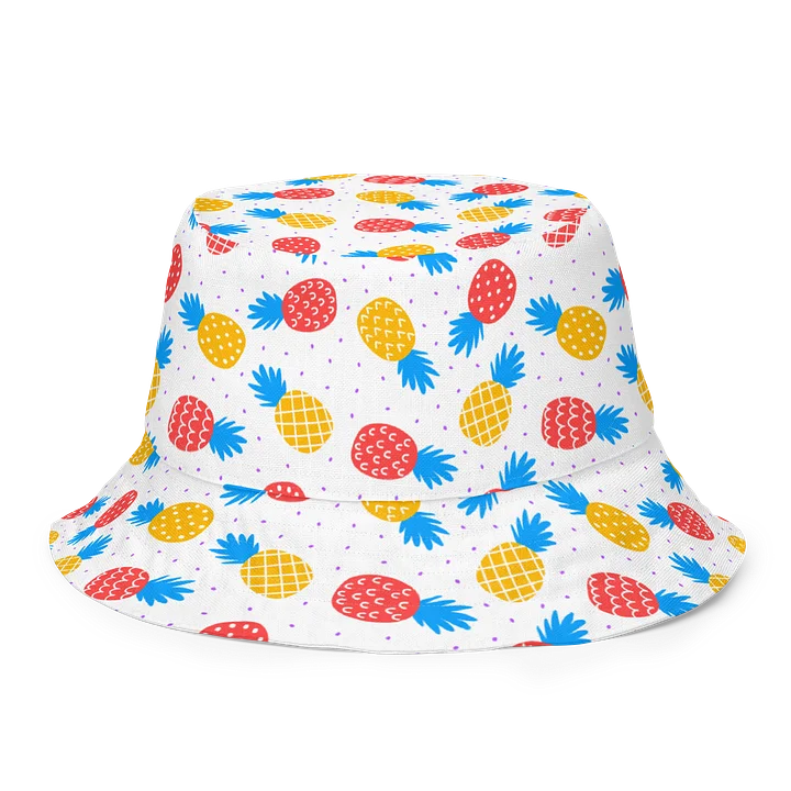 Colorful Pineapples Dots Reversible Bucket Hat product image (2)