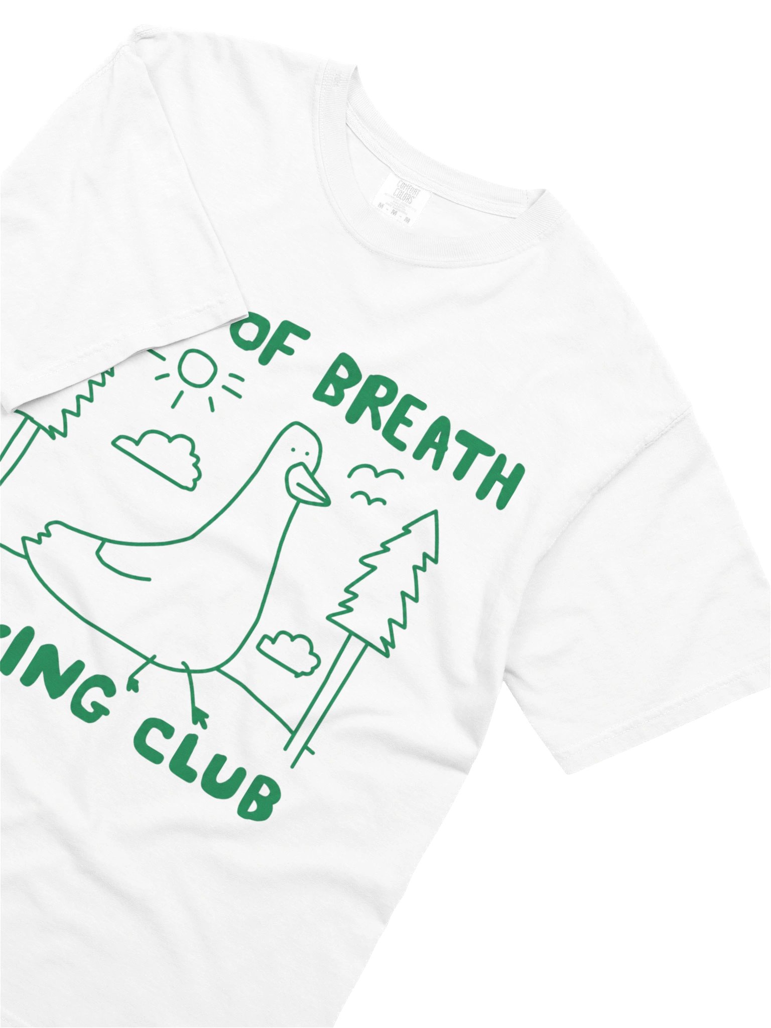 Out of Breath Hiking Club Graphic T-Shirt – Funny Slow Hiker & Trail Humor Shirt product image (3)