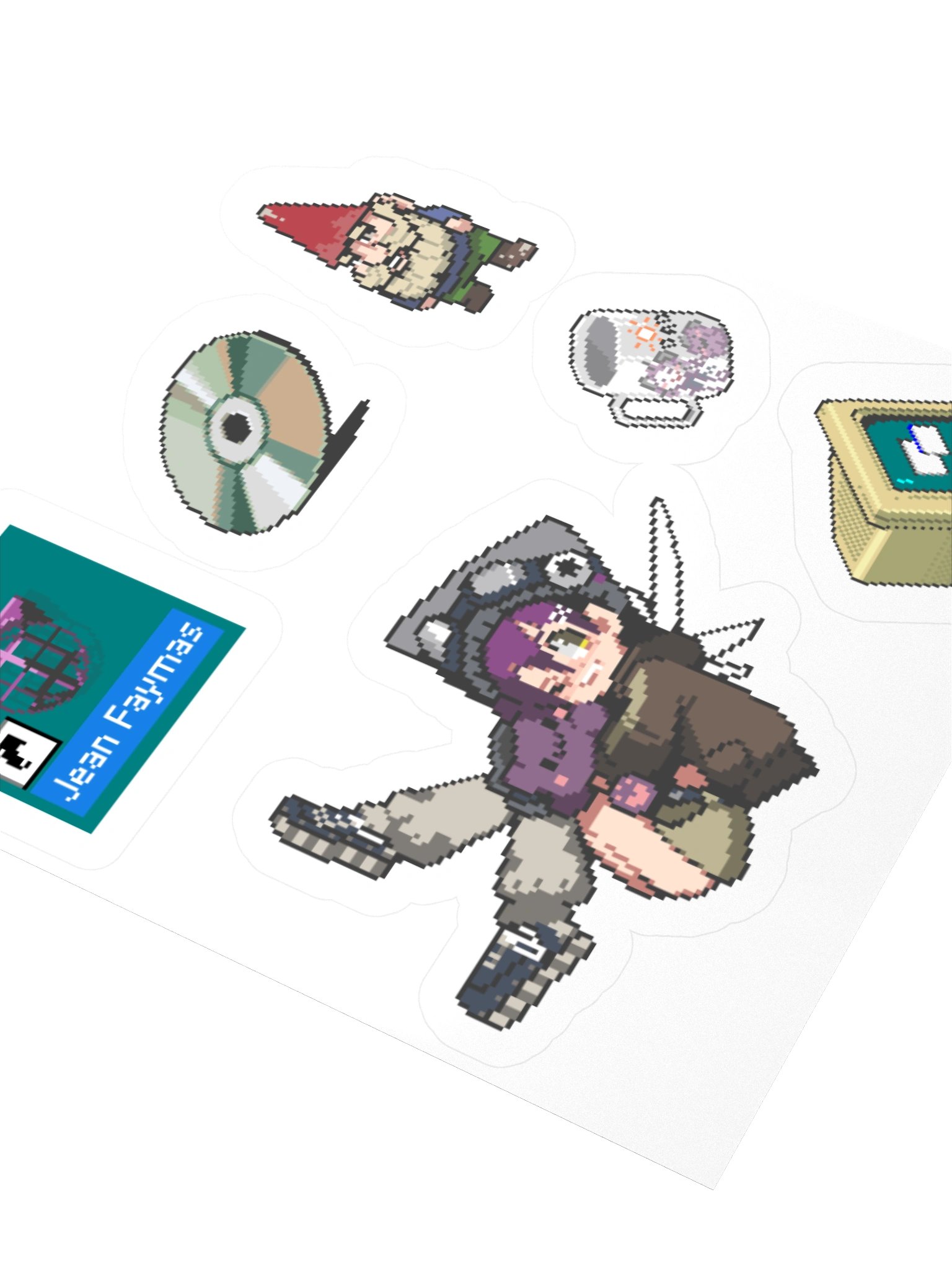 JetStation2 Pixle Sticker Sheet product image (4)
