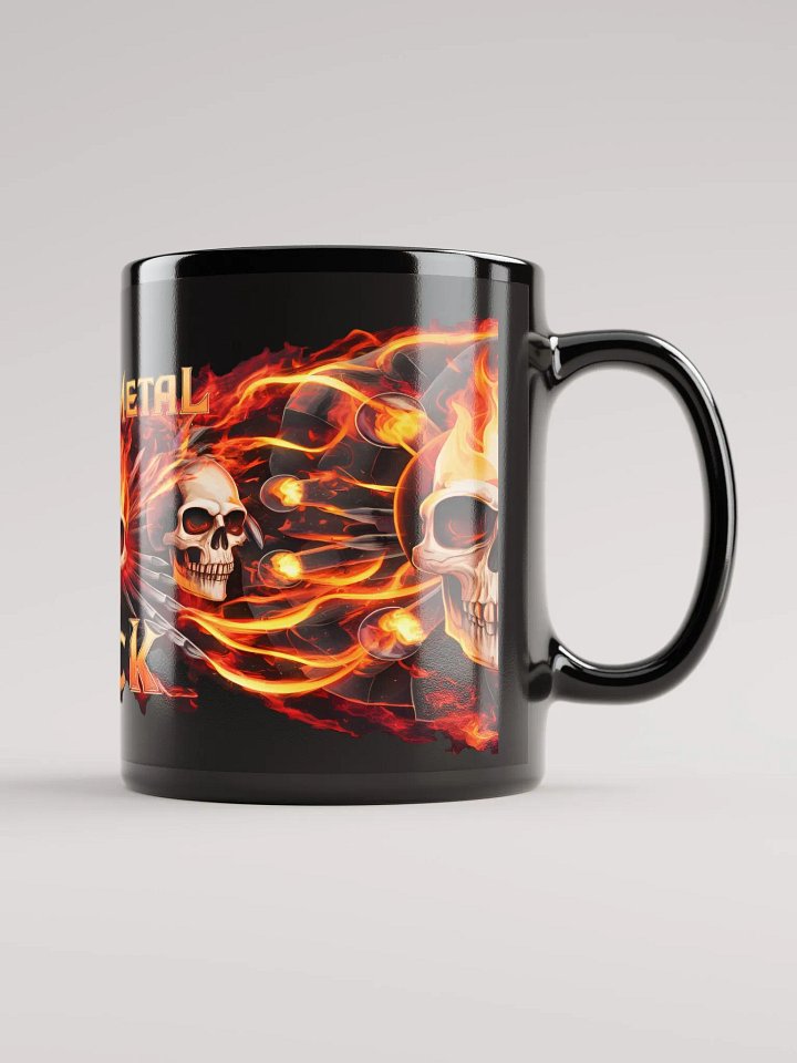 Flaming Skulls Black Mug product image (2)