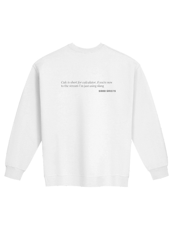 Calc is Short for... Men's Crew Neck - Lite product image (2)