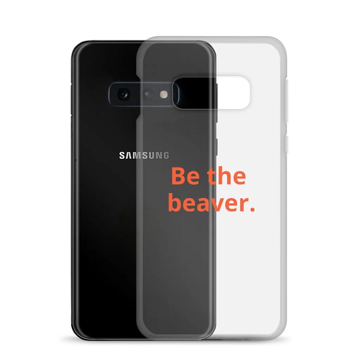 Be the beaver - Clear phone case product image (24)