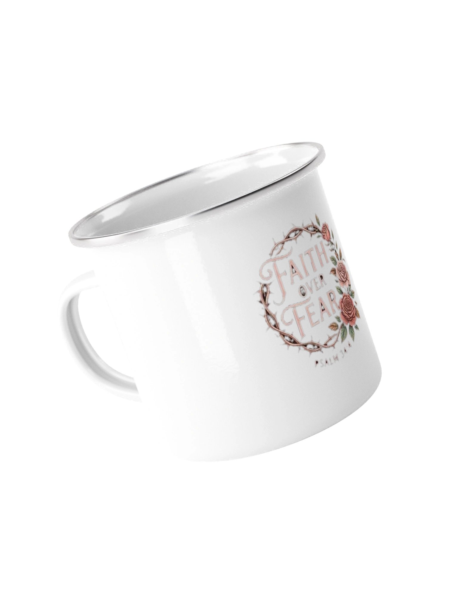 Faith Over Fear Enamel Mug product image (2)