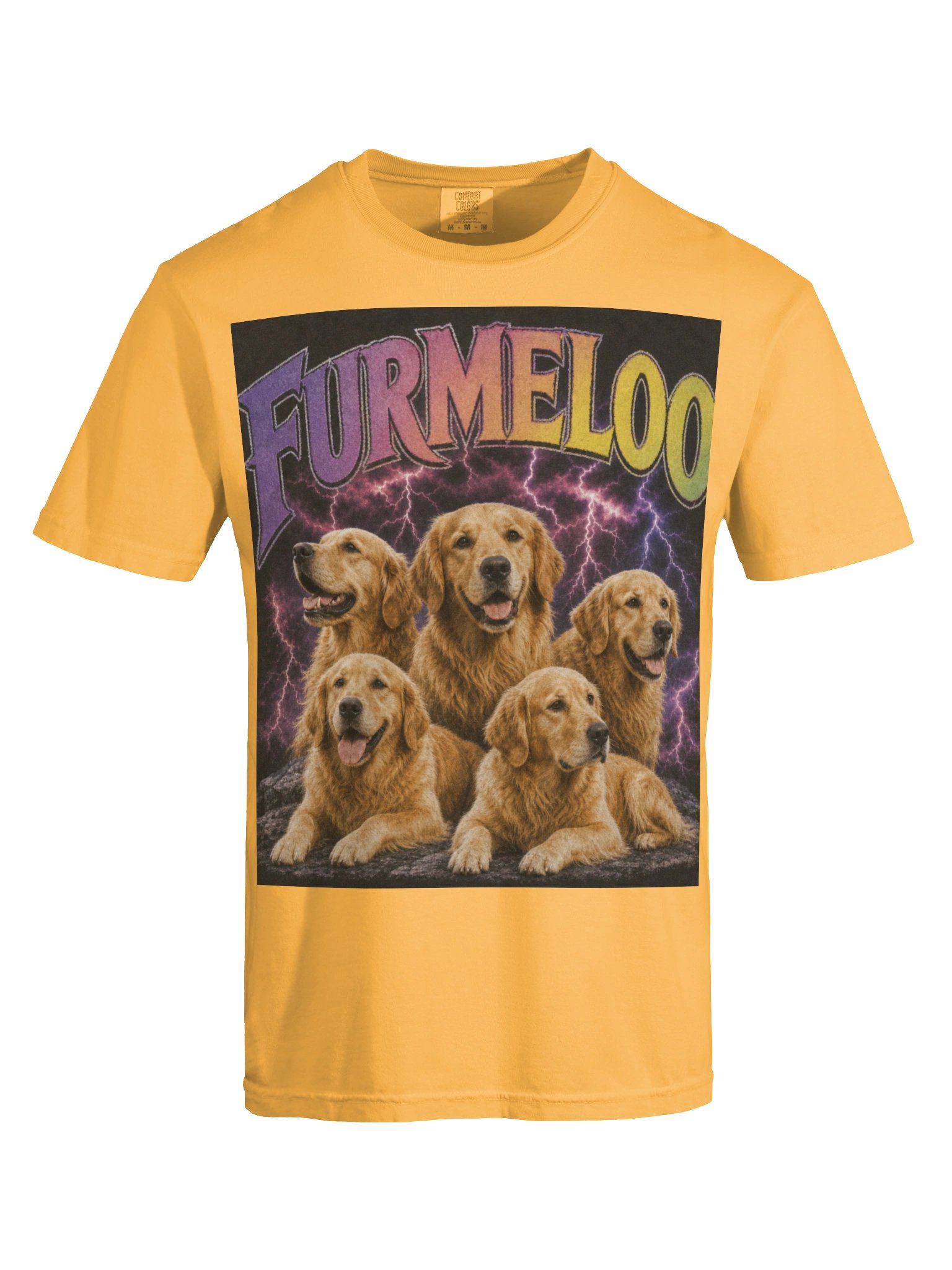 Furmeloo Golden Retriever Family Vintage T-Shirt product image (26)