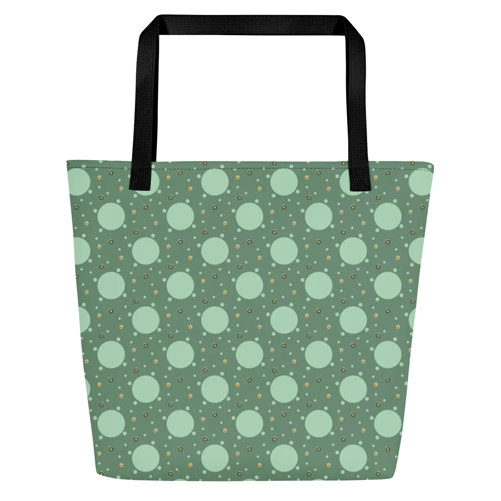 Olive Dot Delight Tote Bag product image (2)