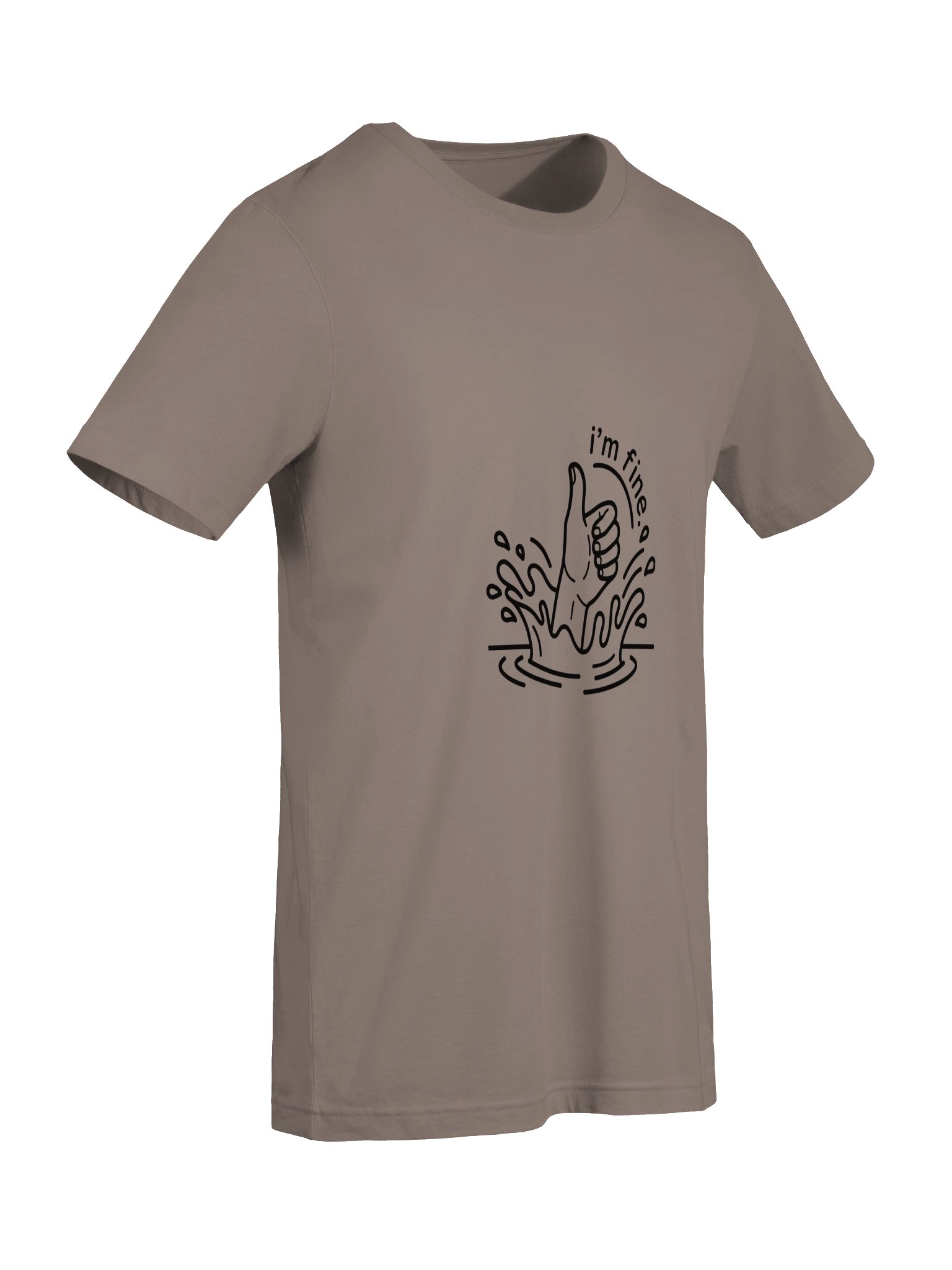 "I'm Fine" Minimalist Line-Art Graphic Tee product image (66)