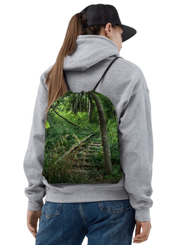 Drawstring bag - Overgrown train rail product image (2)