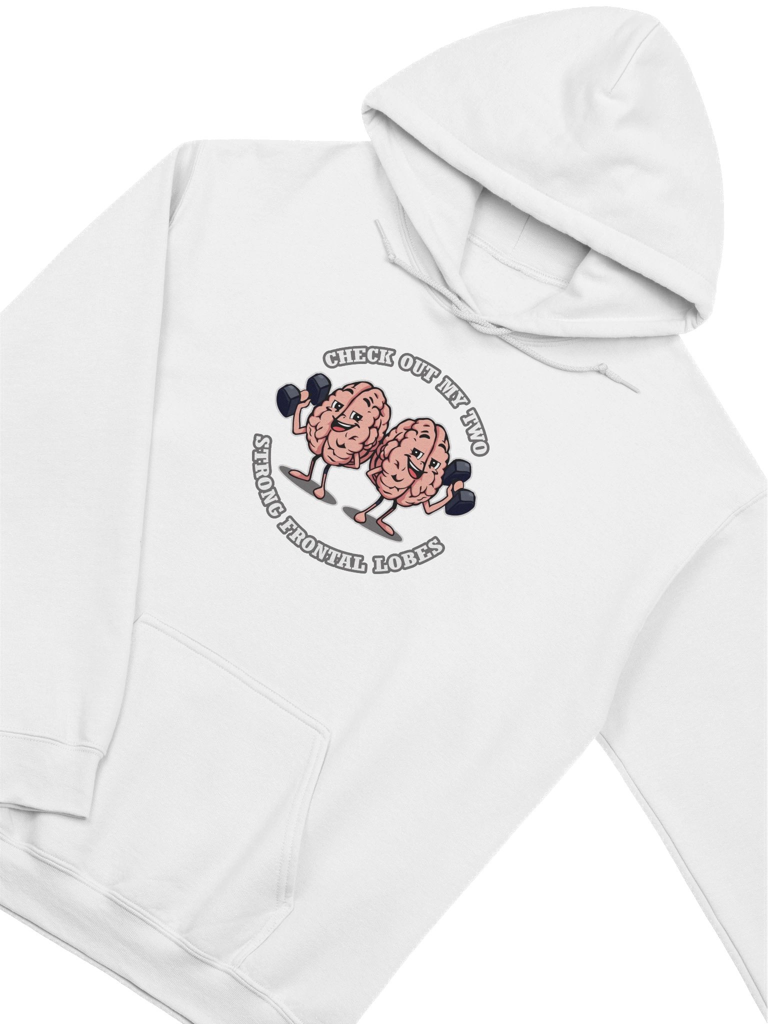 Two Strong Frontal Lobes Hoodie - Funny Logic Sweatshirt product image (3)