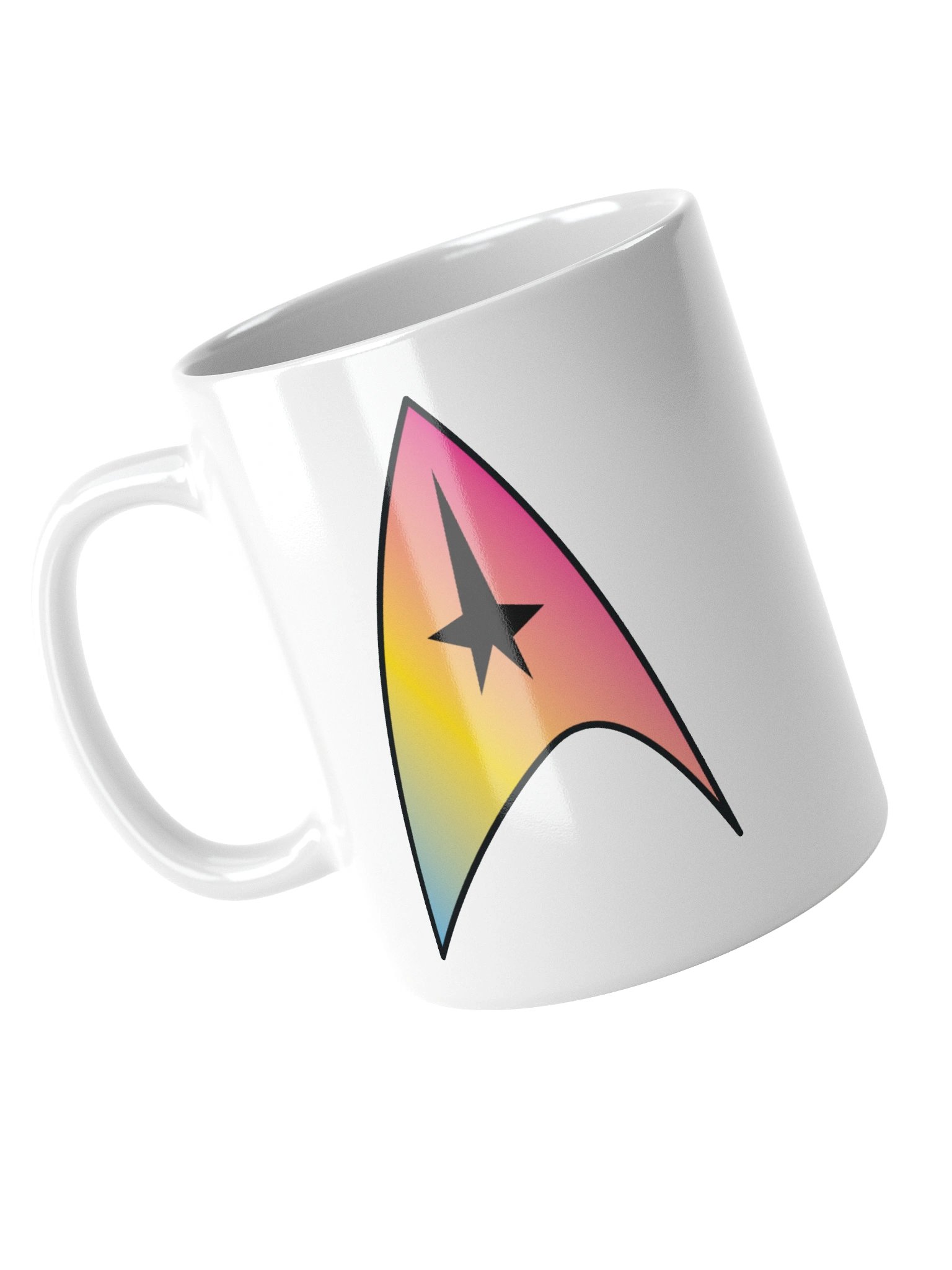 Pansexual Pride Gradient Starfleet Mug product image (3)