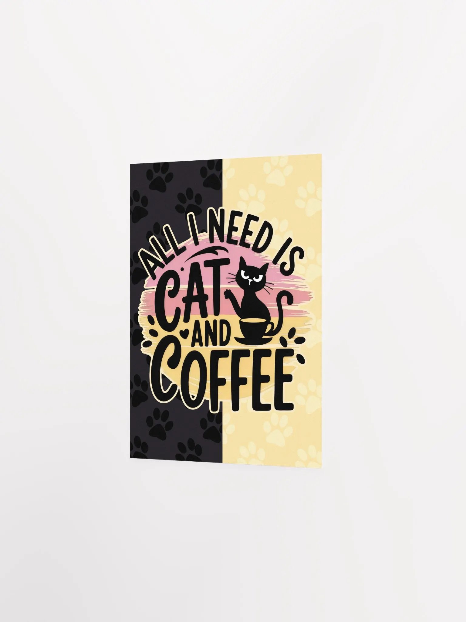 Cat & Coffee Vibes Poster product image (3)