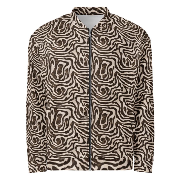 Brown Snake Bomber Jacket product image (1)