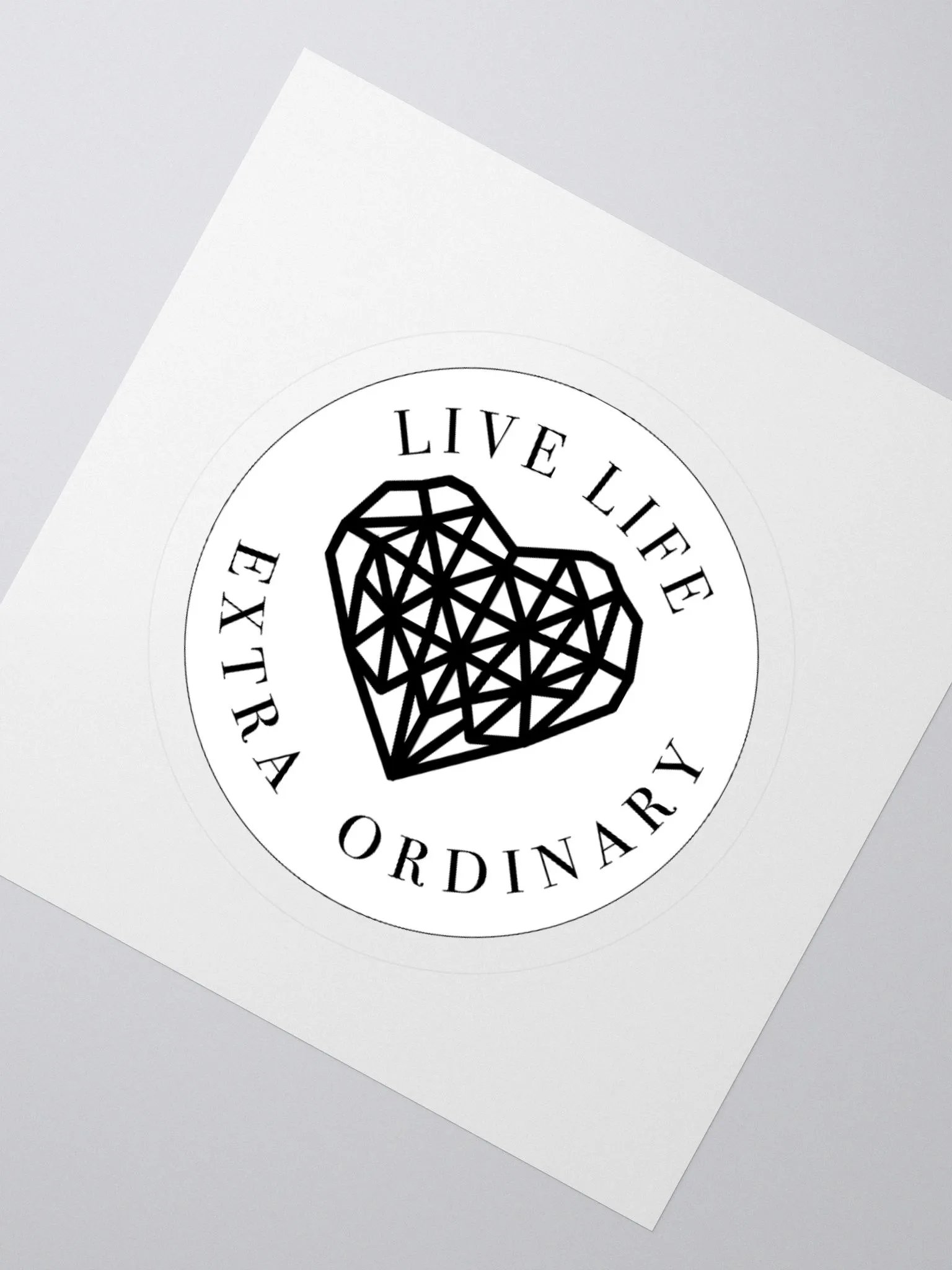 Live Life Extra Ordinary Kiss Cut Sticker product image (6)