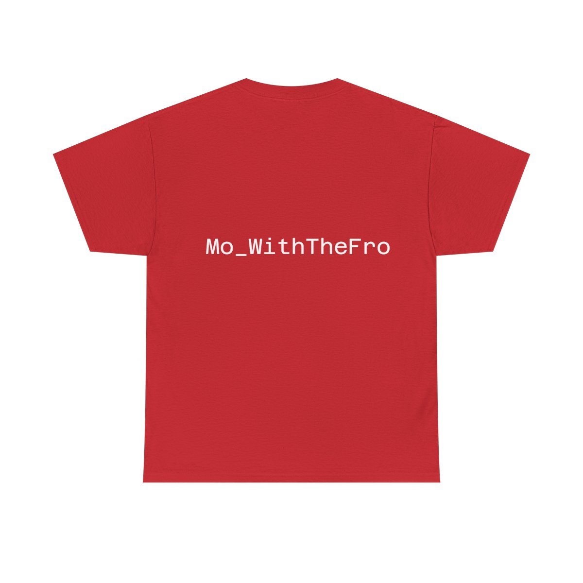 Mo_WithTheFro Cotton T-Shirt With White logo Red product image (2)