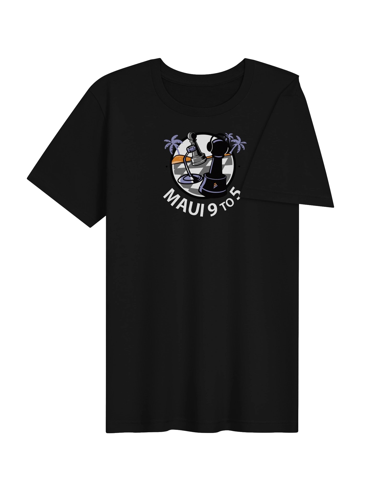 Maui 9 to 5 Chess Mic Palm Logo Tee product image (4)