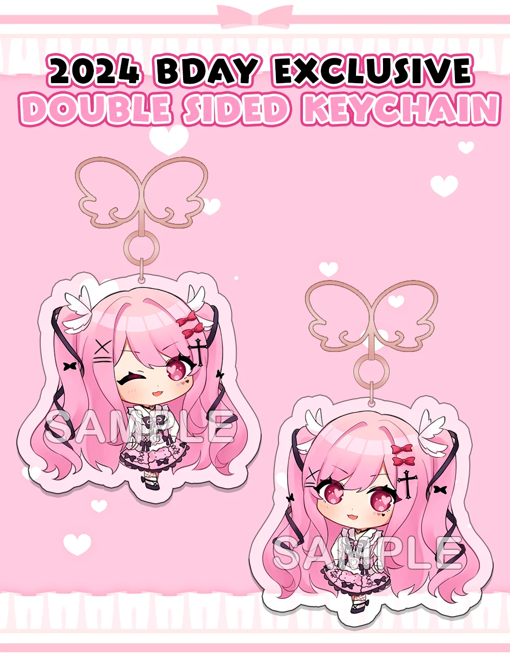 [B-GRADE] 2024 Exclusive Tenshi Birthday Keychain product image (3)