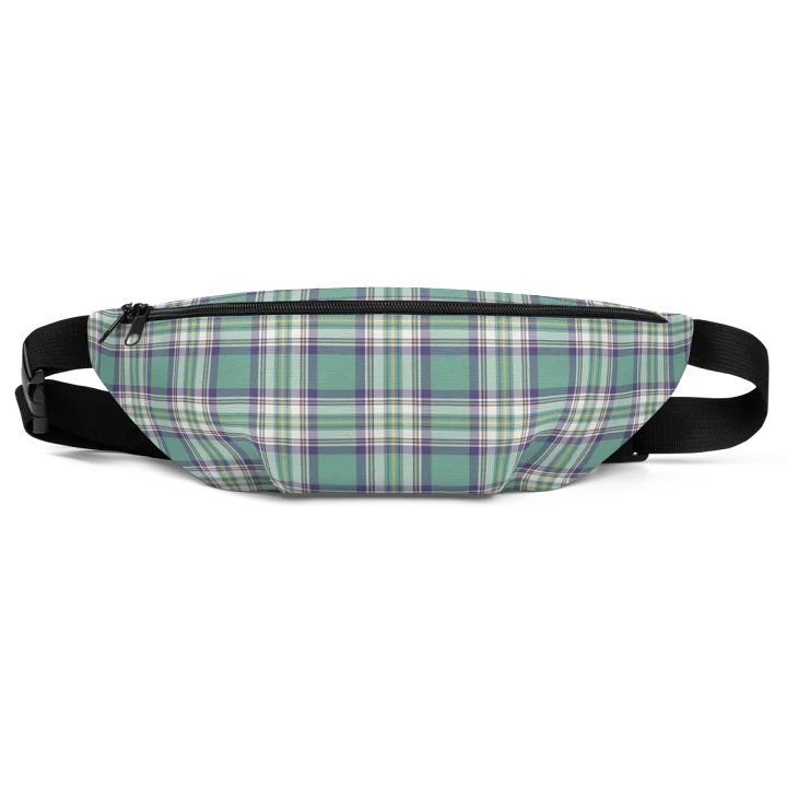 Light Green, Purple, and Yellow Plaid Fanny Pack product image (2)