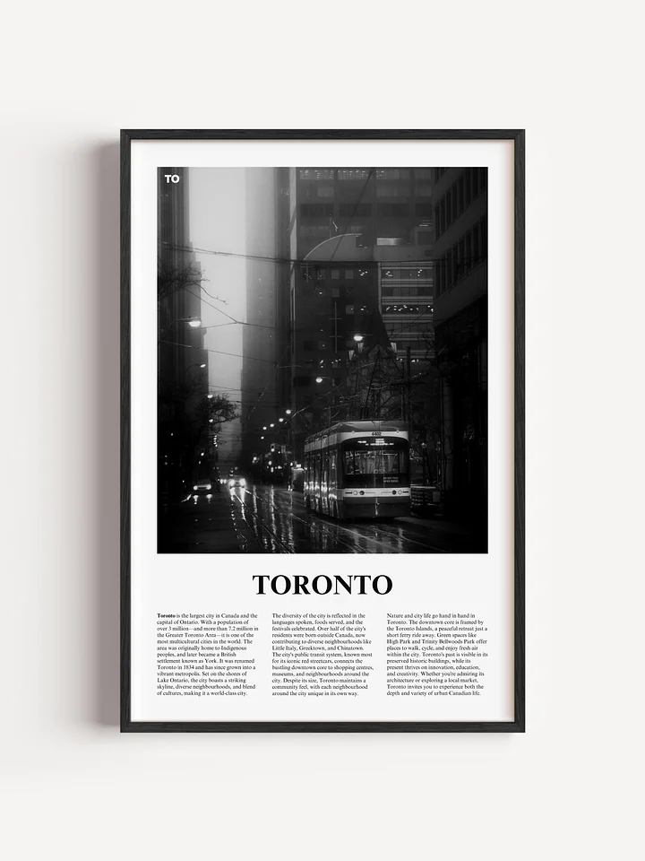Toronto 06 Newspaper Poster | Framed product image (5)
