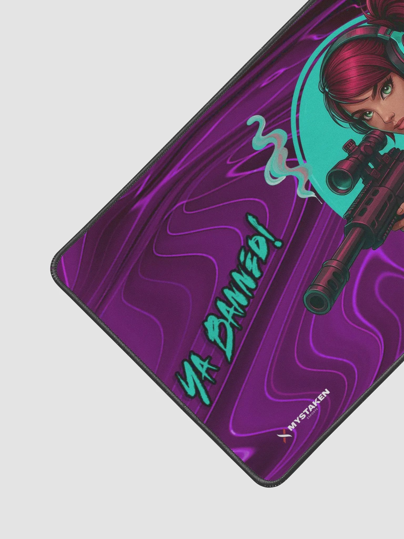 MsDevilishxo Mouse Mat: Ya Banned! 12" x 18" product image (2)
