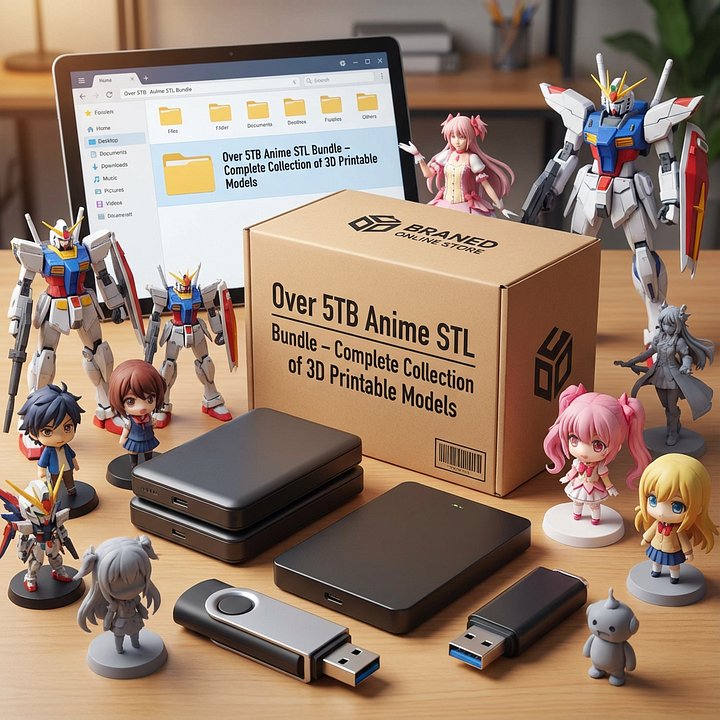 Ultimate Anime STL Bundle – 5TB+ 3D Printable Models Collection product image (2)