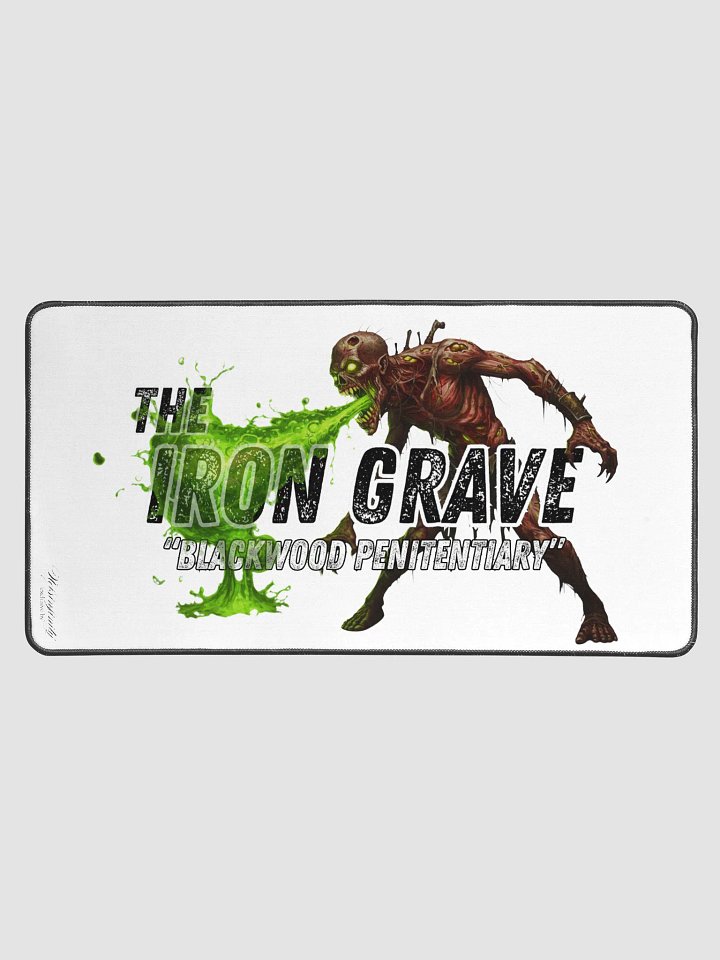 The Iron Grave - Blackwood Penitentiary - The Spitter - White Desk Mat product image (1)