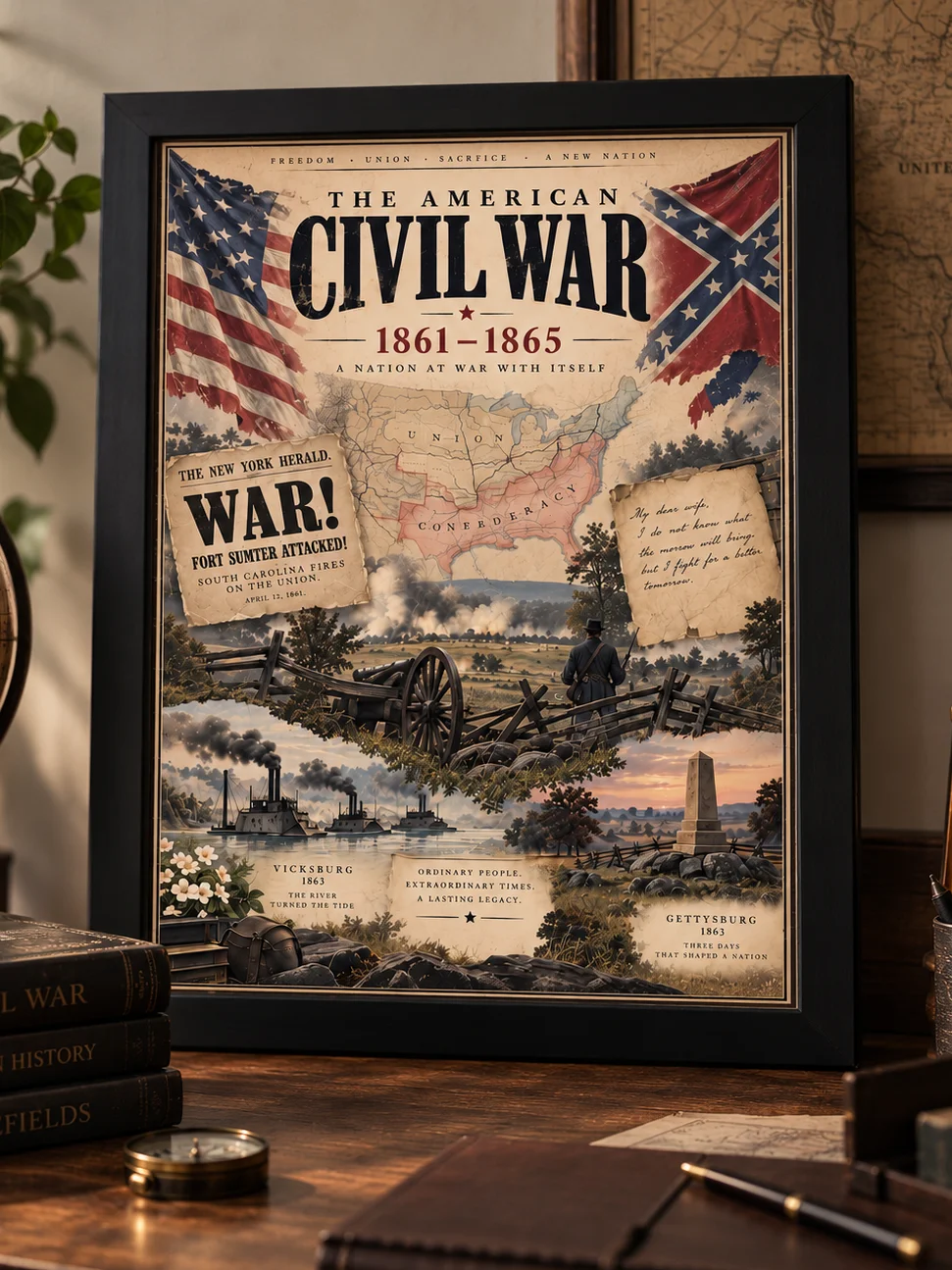 The American Civil War 1861–1865 Poster product image (1)
