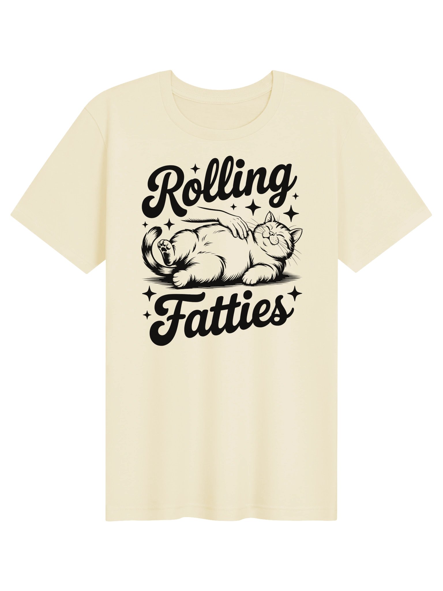 Rolling Fatties T-Shirt | Funny Chubby Cat Massage Tee product image (1)