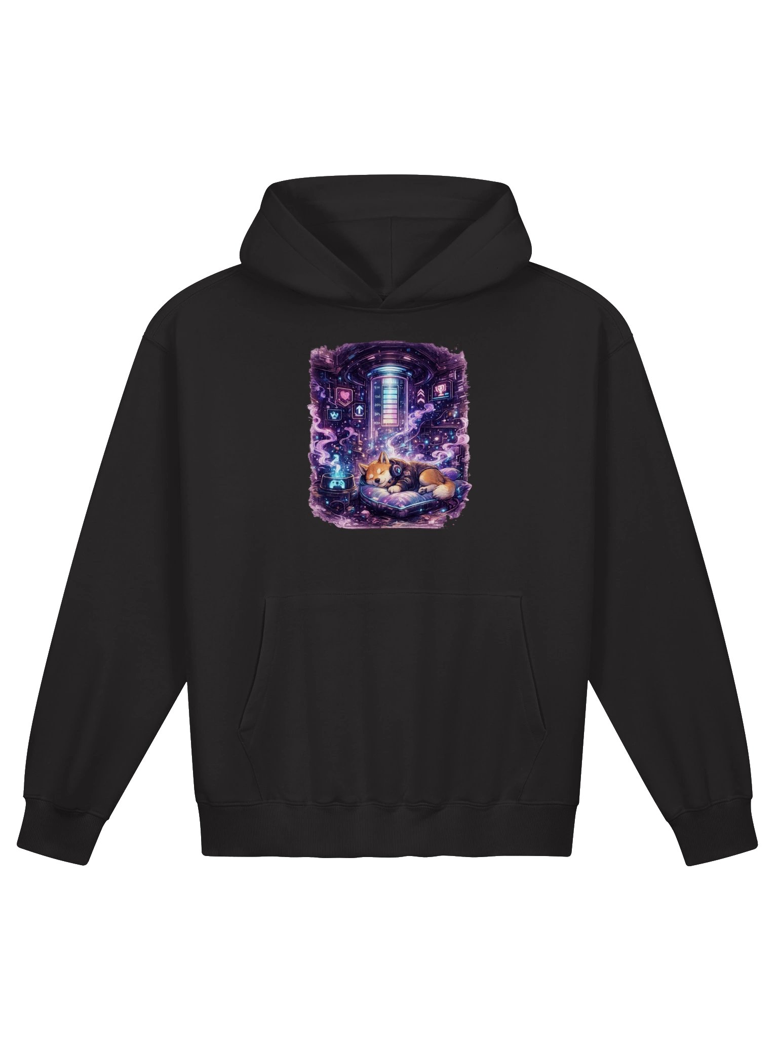 AS Colour French Terry Hoodie - Recharge Mode: Shiba Inu product image (4)