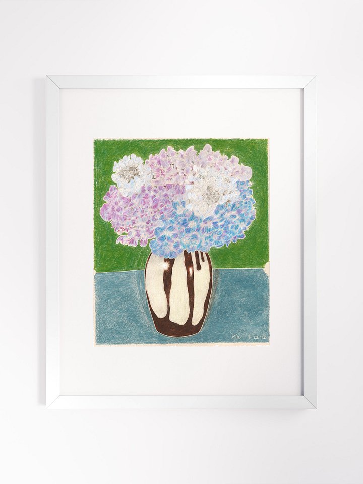 Hydrangeas 07.22.12 print framed product image (2)
