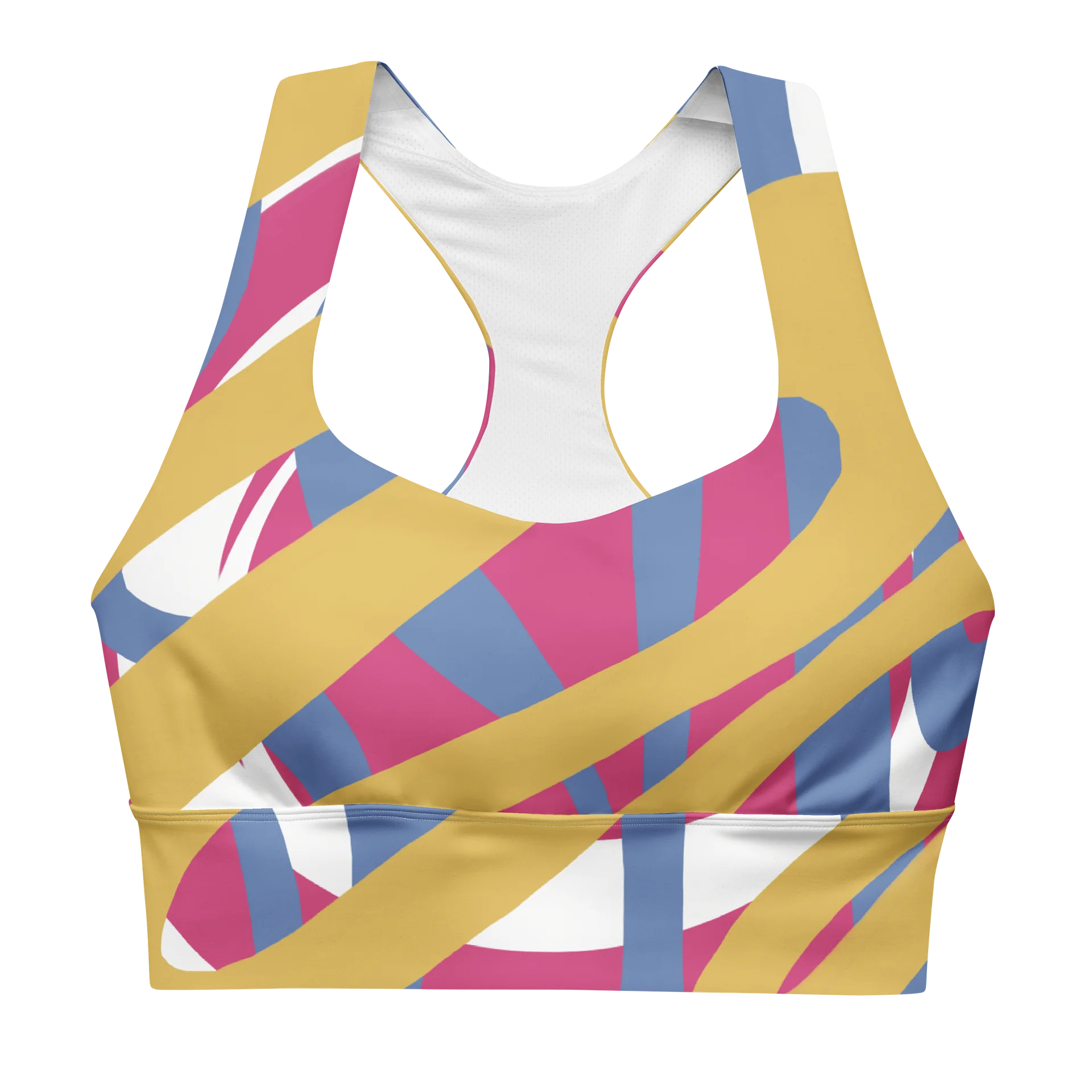 Retro Vibe Crop Top – Geometrisches Linien-Design product image (1)