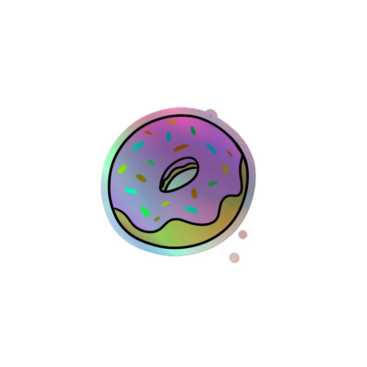 Donut Holographic Sticker product image (1)